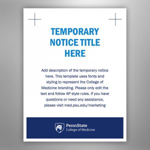 Temporary Signage Template Version 1