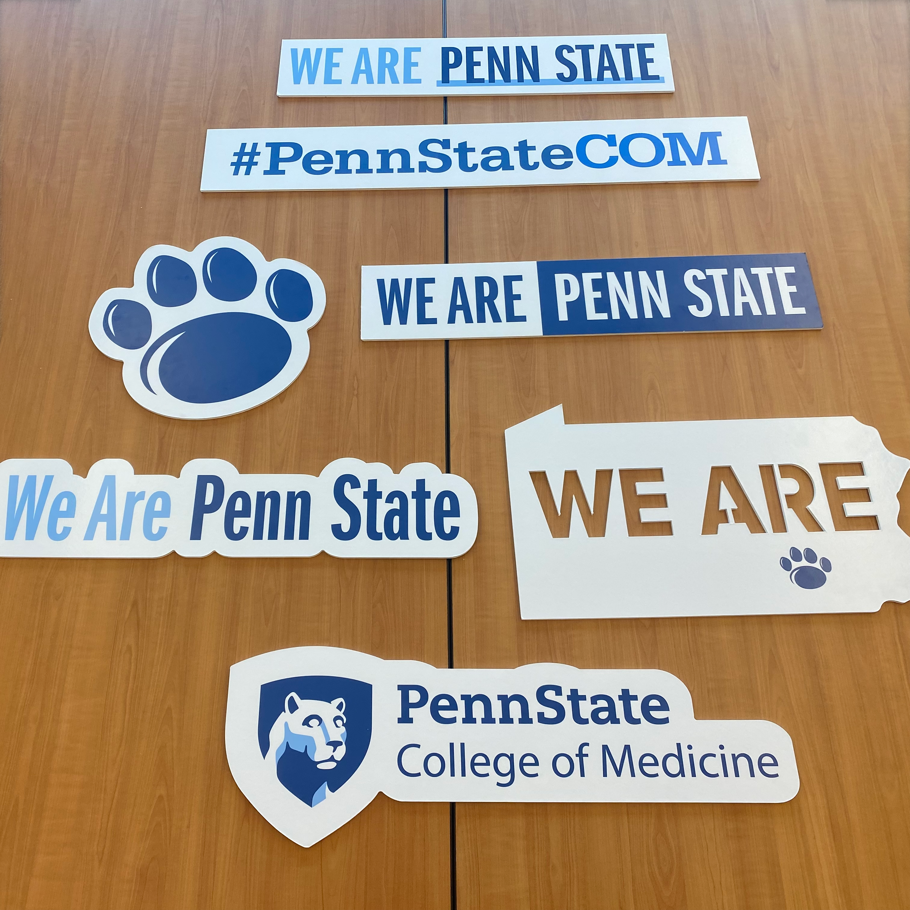 Penn State College of Medicine Prop Signs